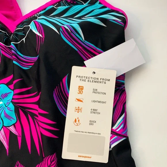ZeroXposur Mesh Action floral Tankini XS, M - Picture 13 of 14